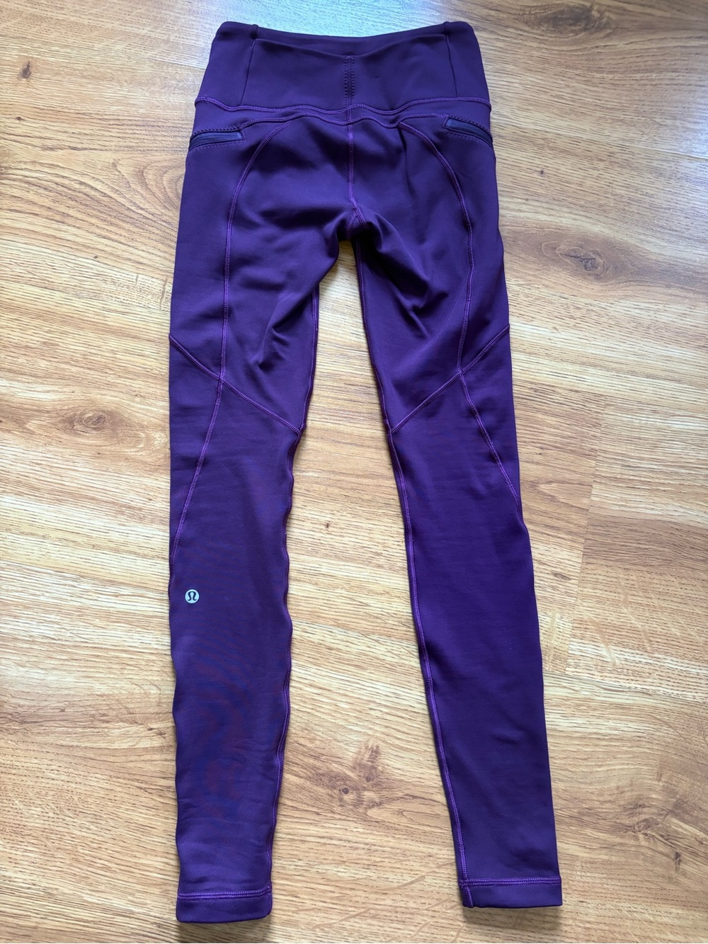 Lululemon Fleece Lined Purple Leggings 4